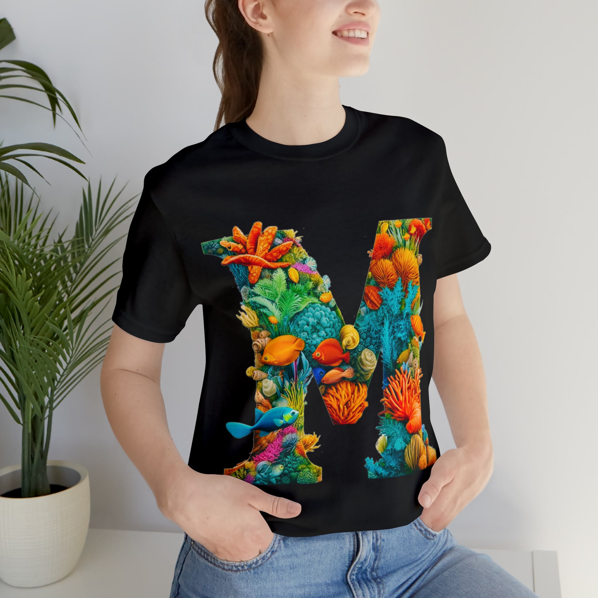 Mermaid Coral Style T-Shirt - Whimsical design inspired by coral reefs, perfect for beach vibes and ocean enthusiasts