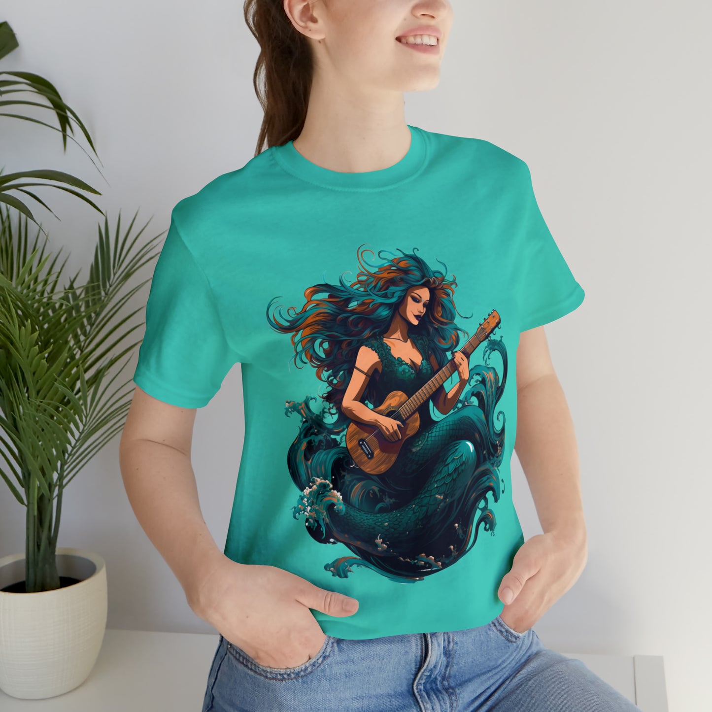 Mermaid and Guitar - T-shirt