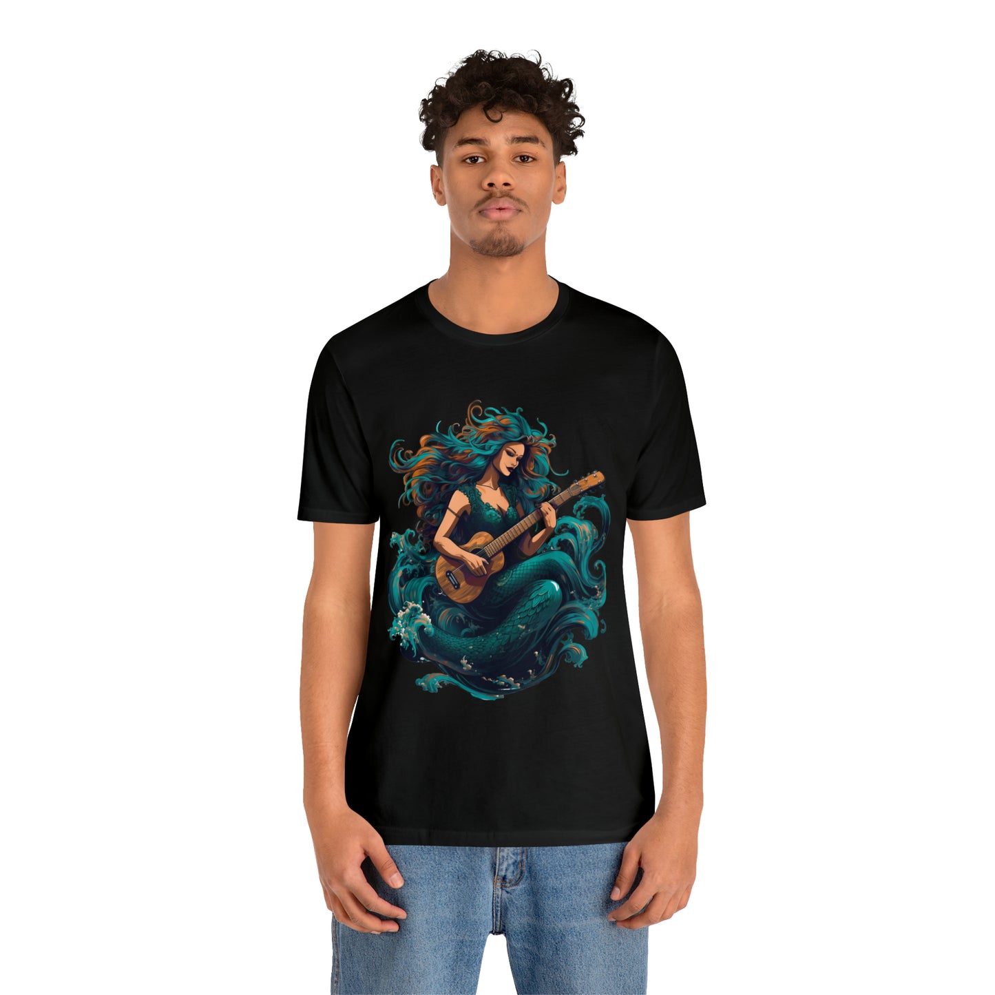 Mermaid and Guitar - T-shirt