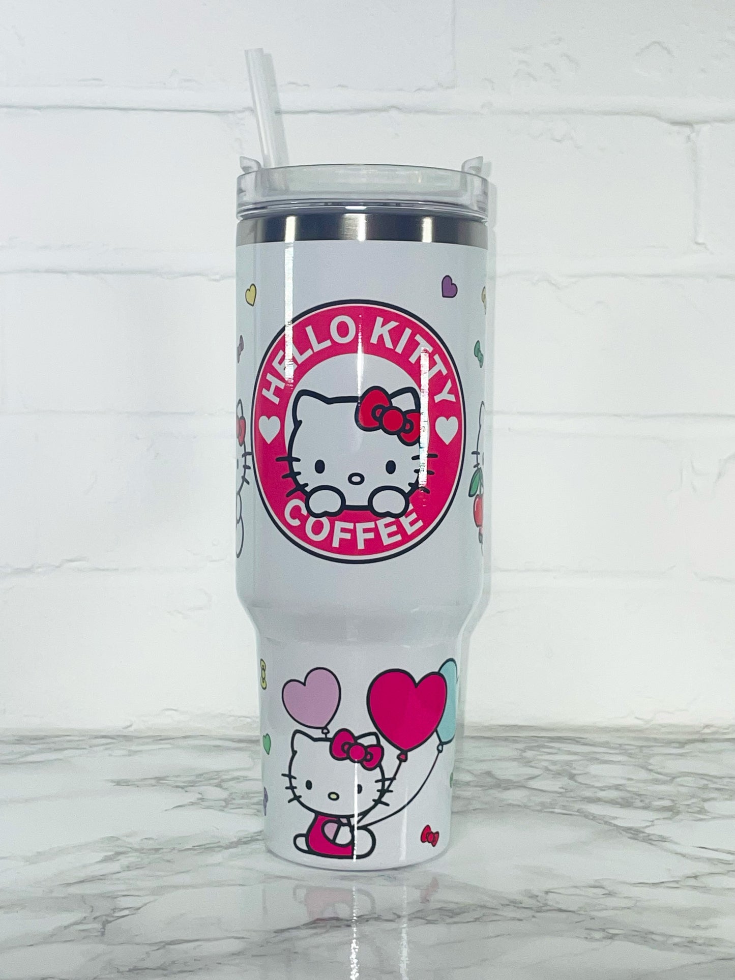 Personalized 40oz Custom Quencher Tumbler with hand wash care instructions, ideal for gifting during holidays and special occasions