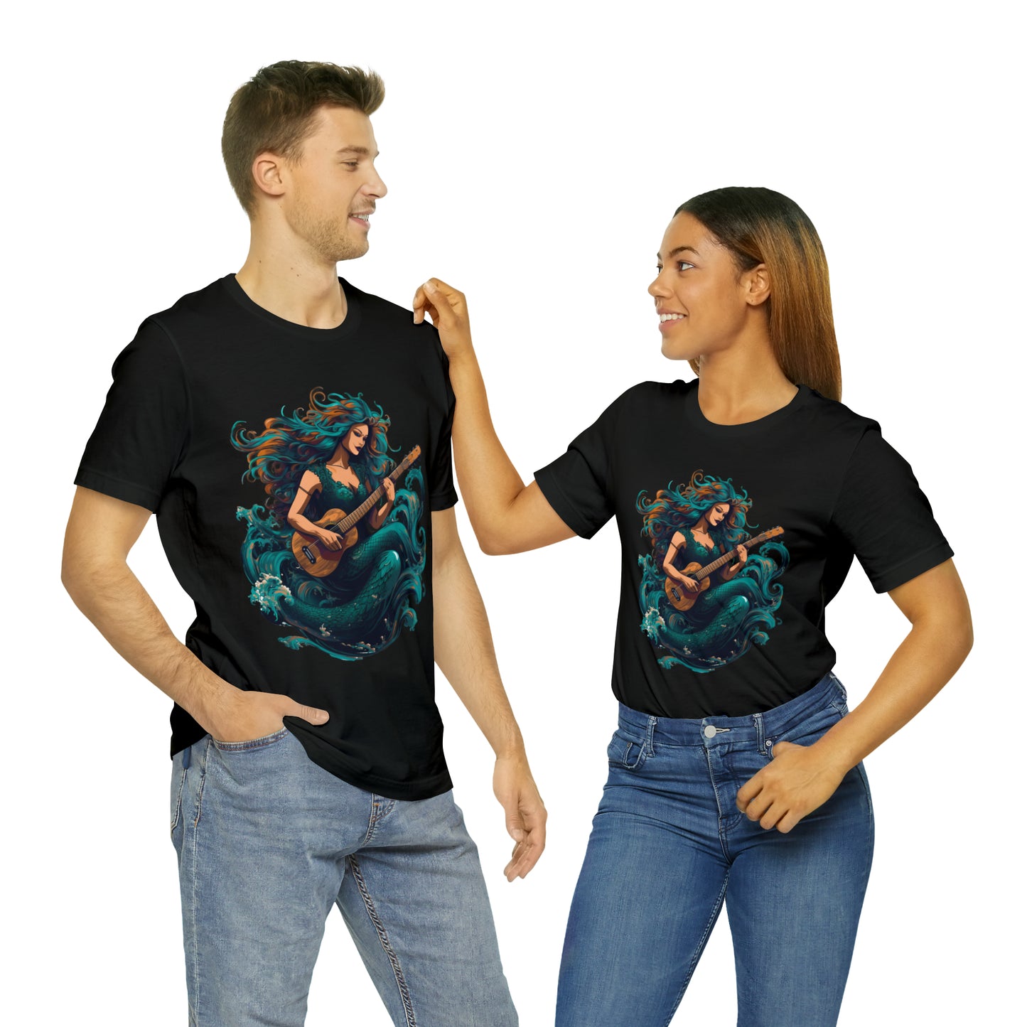 Mermaid and Guitar - T-shirt