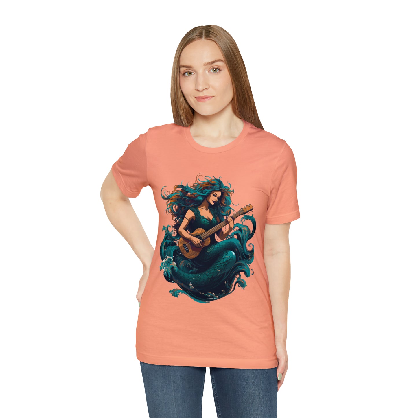 Mermaid and Guitar - T-shirt