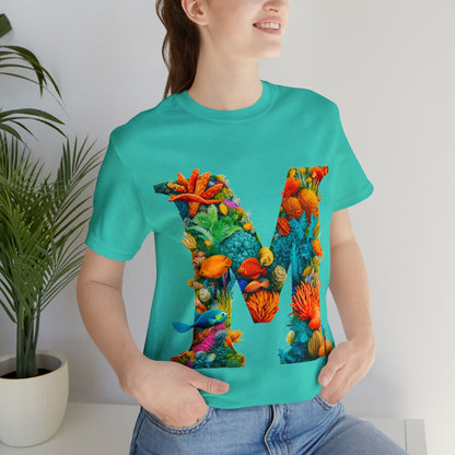 Mermaid Coral Style T-Shirt - Whimsical design inspired by coral reefs, perfect for beach vibes and ocean enthusiasts