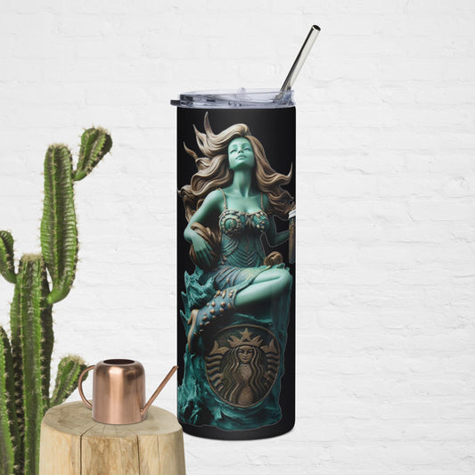 Limited Edition starbucks mermaid, starbucks tumbler, starbucks coffee cup, starbucks matte black, starbucks pumkin mug, starbucks you are here london, starbucks siren Stainless Steel Tumbler - Stylish and eco-friendly drinkware with metal straw, perfect for hot and cold beverages on the go."