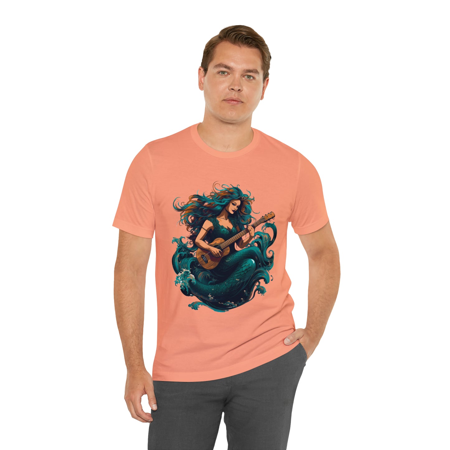 Mermaid and Guitar - T-shirt