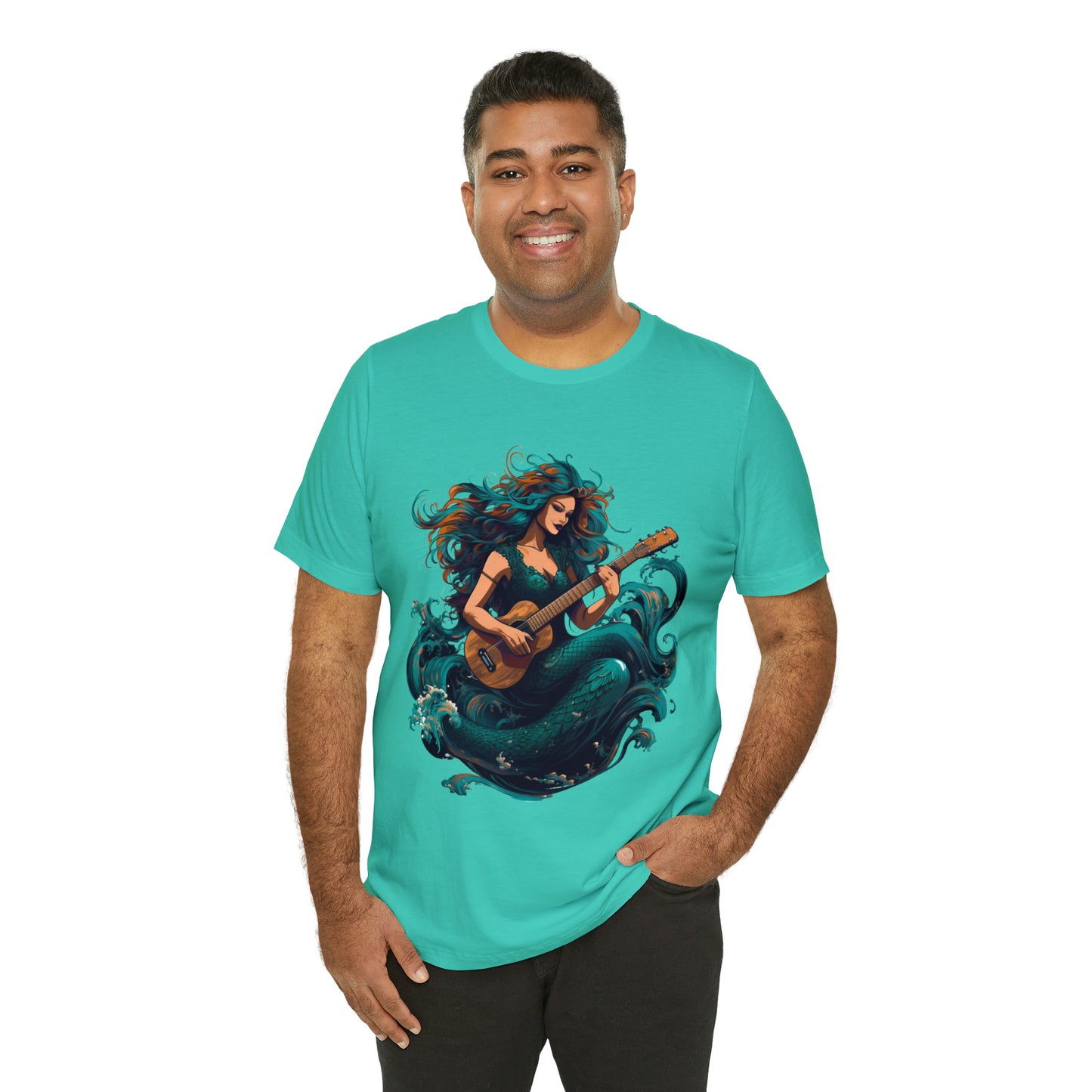 Mermaid and Guitar - T-shirt