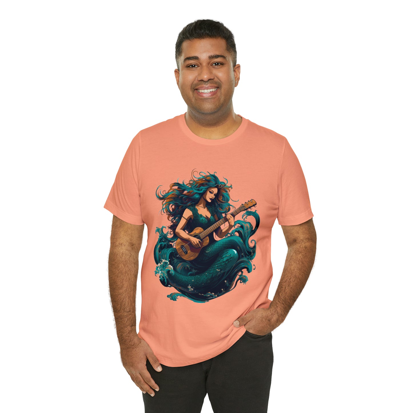 Mermaid and Guitar - T-shirt