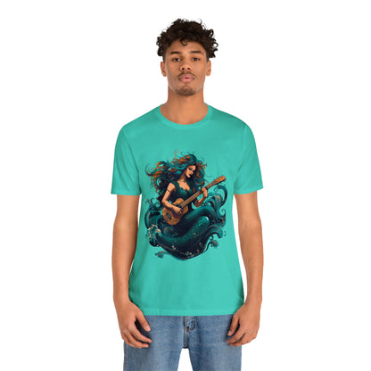 Mermaid and Guitar - T-shirt