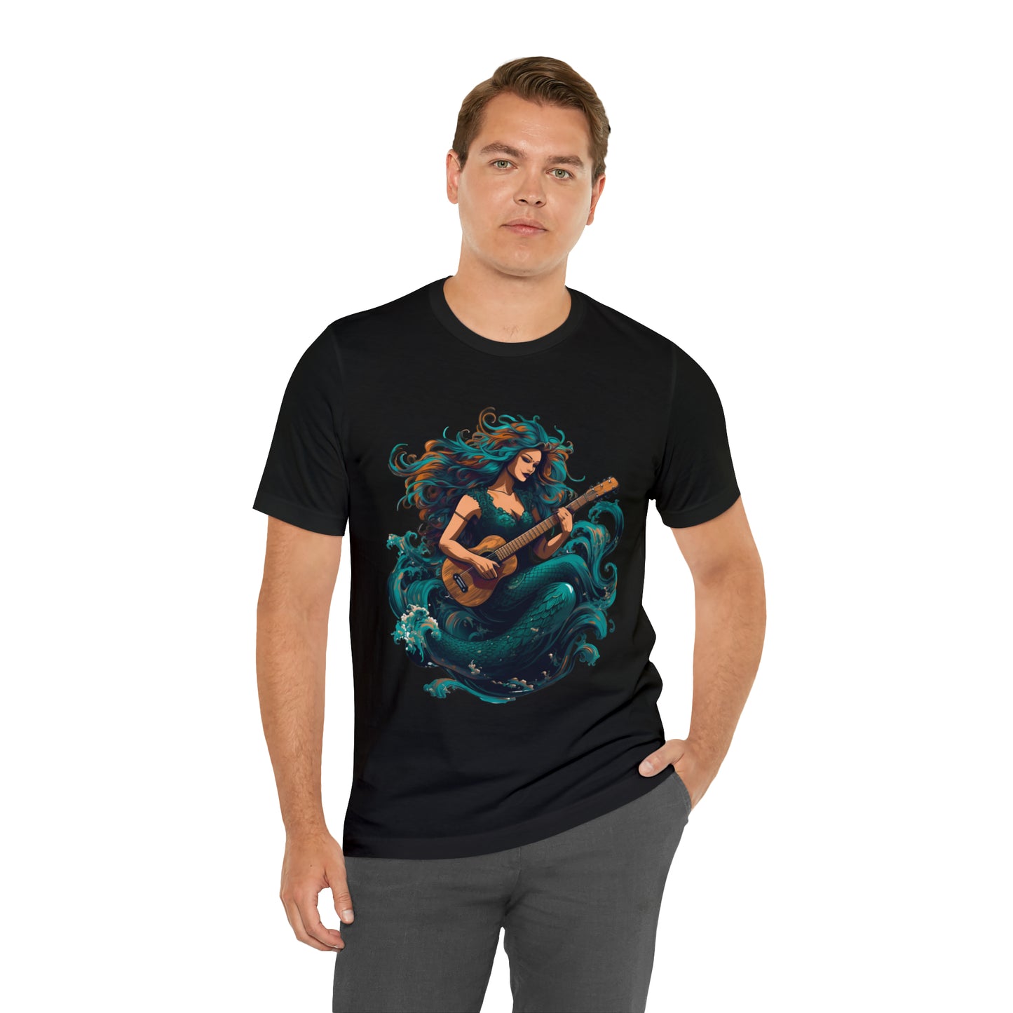 Mermaid and Guitar - T-shirt