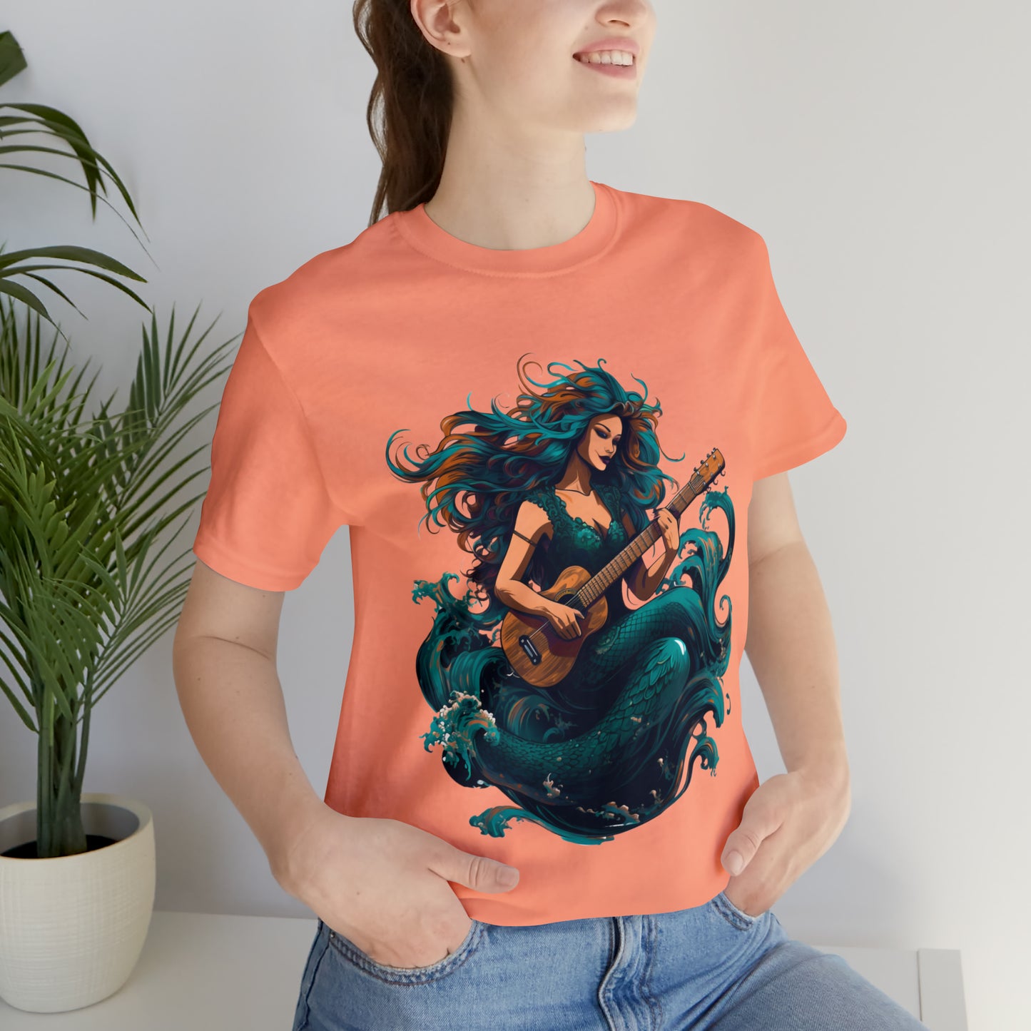 Mermaid and Guitar - T-shirt