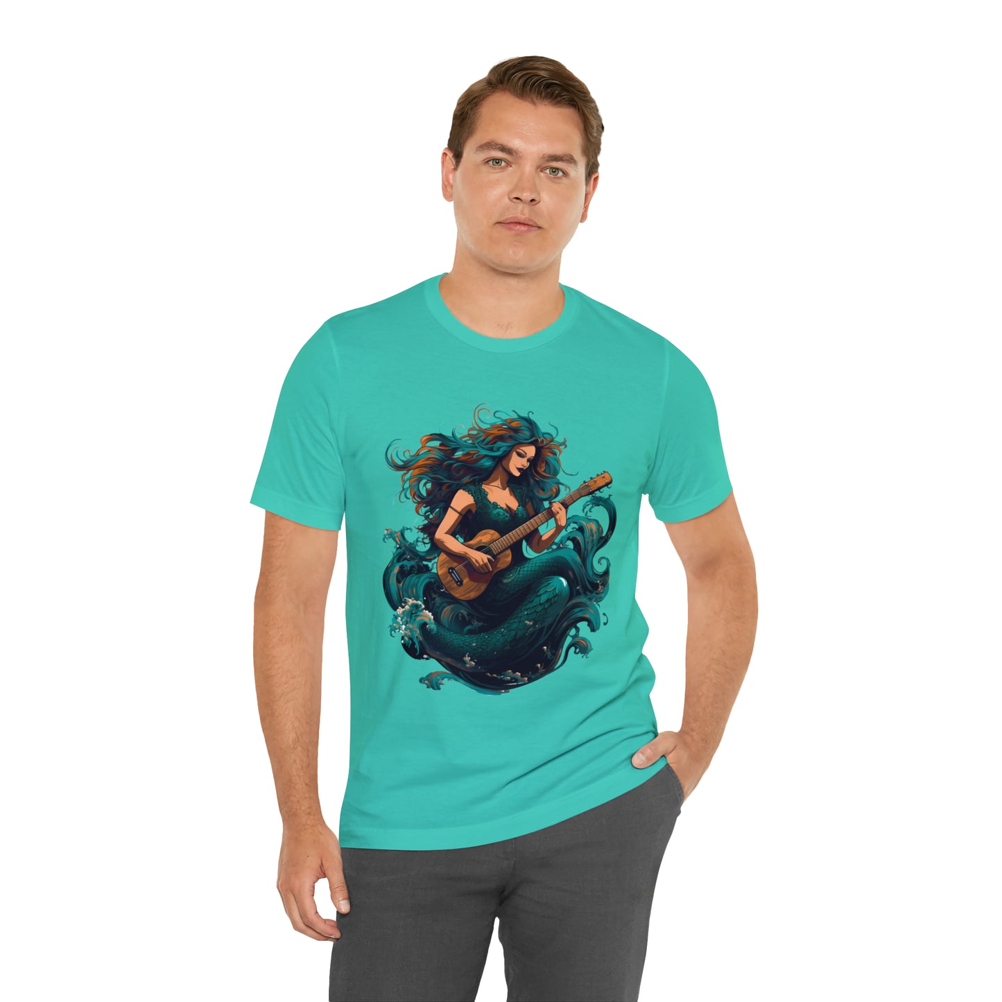 Mermaid and Guitar - T-shirt