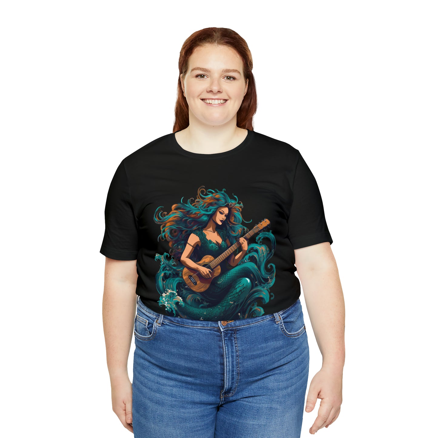 Mermaid and Guitar - T-shirt