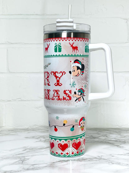 40oz Custom Quencher Tumbler with personalized, durable design, made to order—ideal for holiday and birthday gifts, hand wash recommended