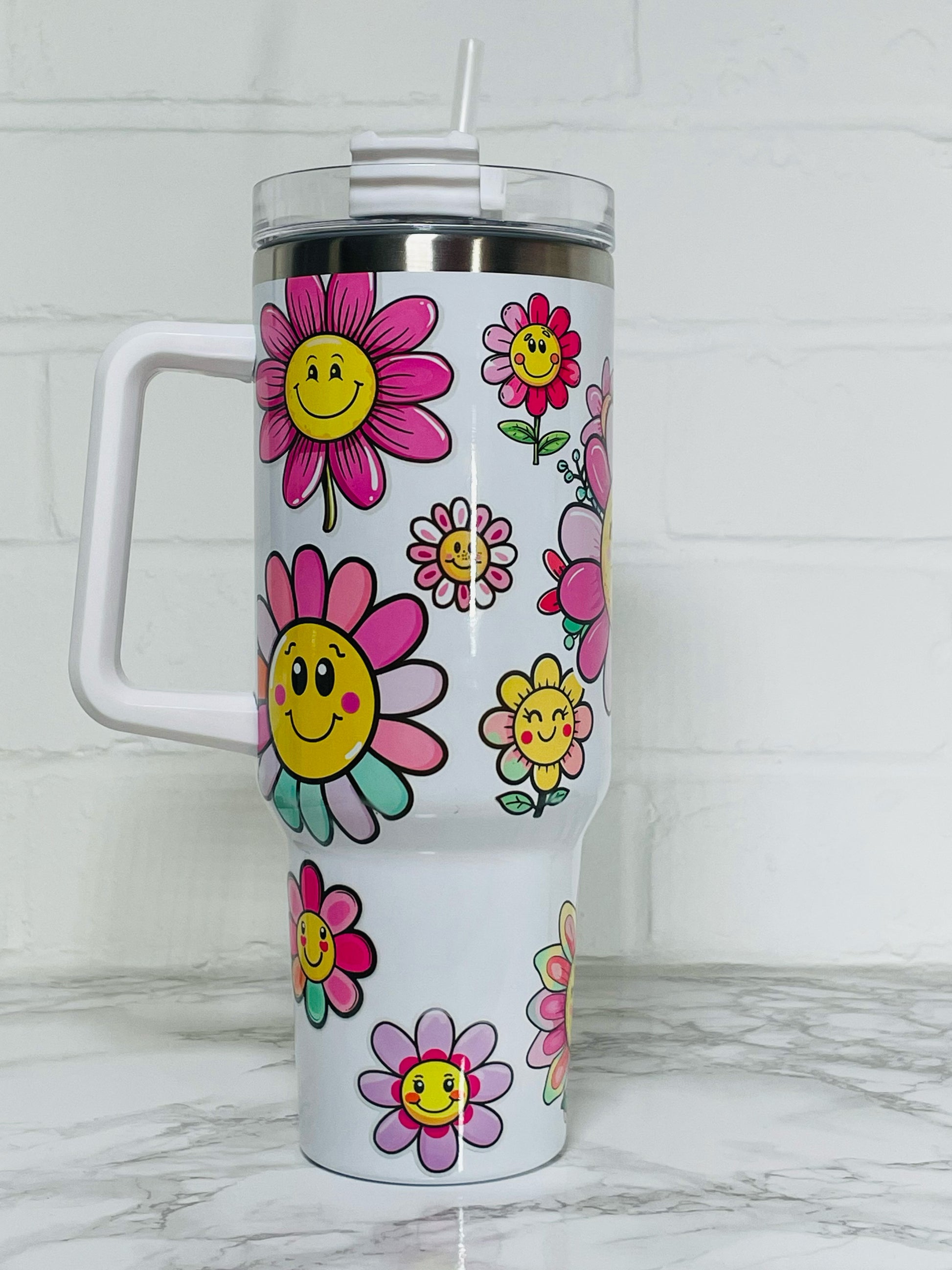 40oz Custom Quencher Tumbler with personalized, durable design, made to order—ideal for holiday and birthday gifts, hand wash recommended.