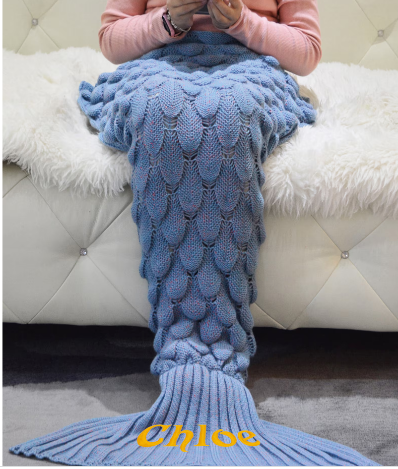 Custom Made Mermaid Blanket - Adult and Children