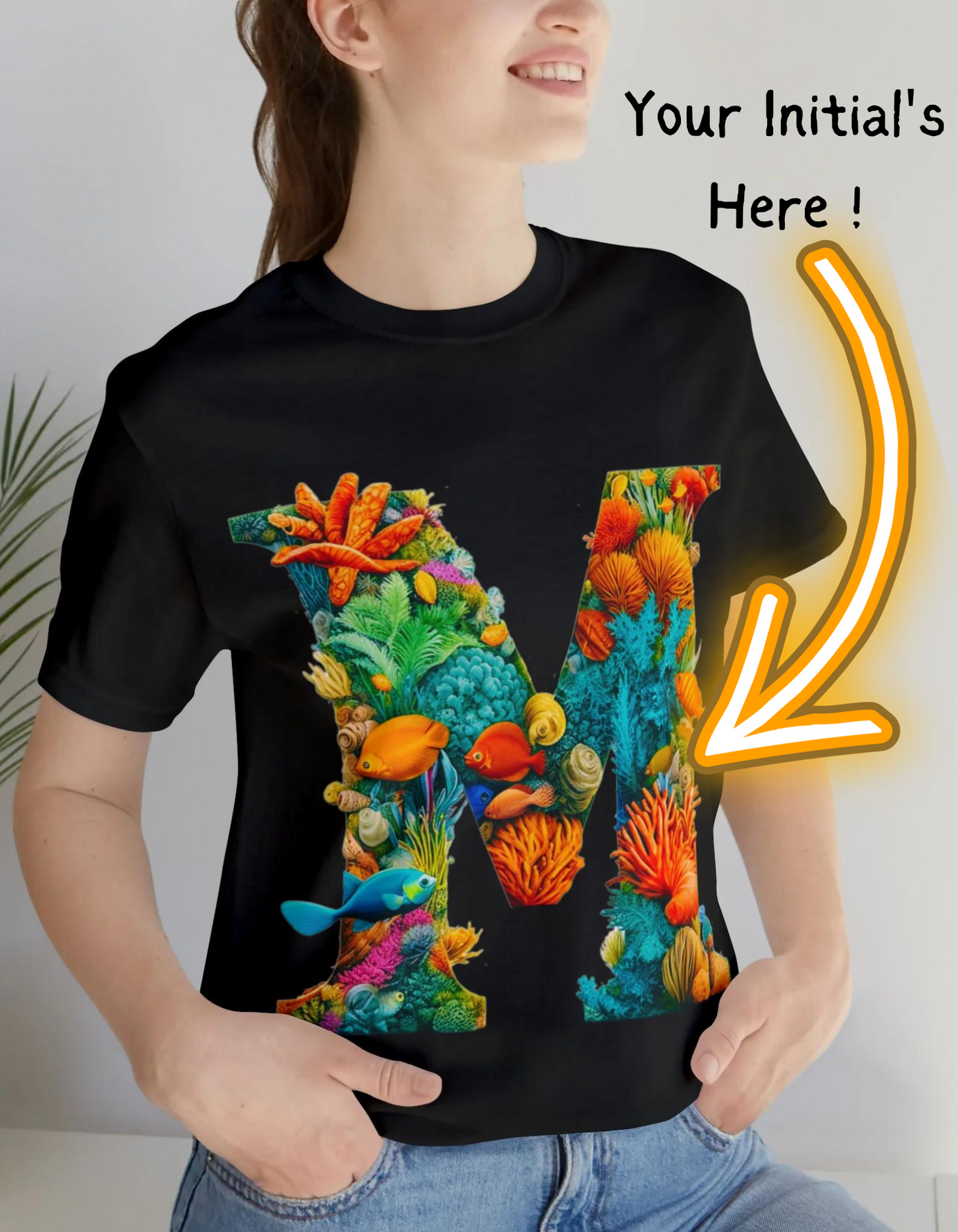 Mermaid Coral Style T-Shirt - Whimsical design inspired by coral reefs, perfect for beach vibes and ocean enthusiasts