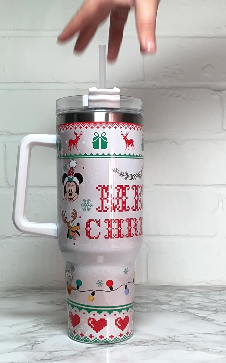 40oz Custom Quencher Tumbler with personalized, durable design, made to order—ideal for holiday and birthday gifts, hand wash recommended