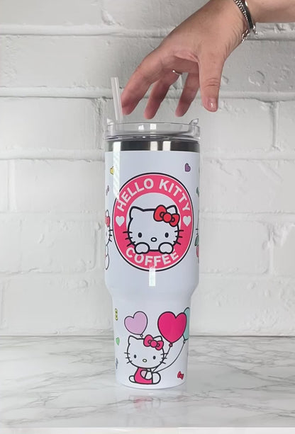 40oz Custom Quencher Tumbler –  Kitty Inspired
