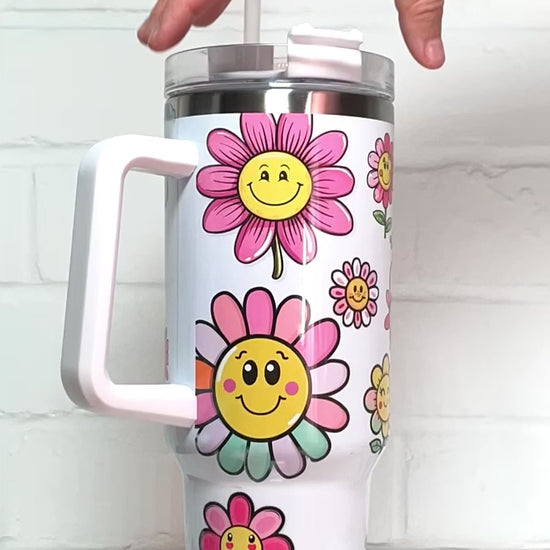 40oz Custom Quencher Tumbler with personalized, durable design, made to order—ideal for holiday and birthday gifts, hand wash recommended.